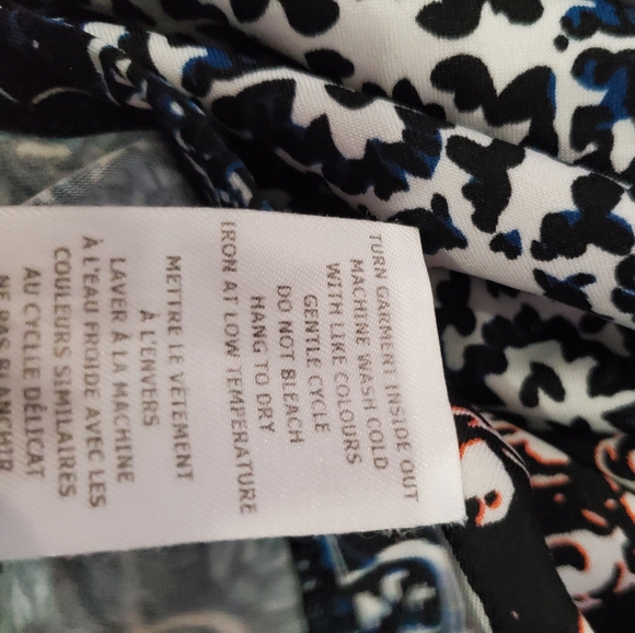 2/$15**Open Shoulder funky pattern shirt - Picture 5 of 5